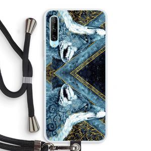 CaseCompany Golden Fox: Huawei P Smart Pro Transparant Hoesje met koord