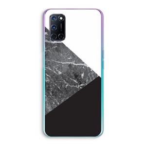 CaseCompany Combinatie marmer: Oppo A92 Transparant Hoesje