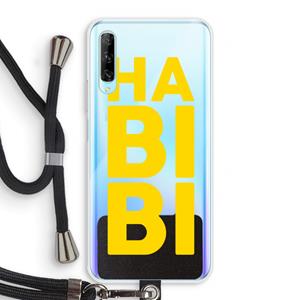 CaseCompany Habibi Blue: Huawei P Smart Pro Transparant Hoesje met koord