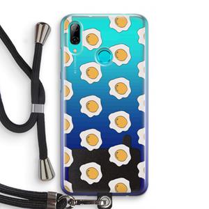 CaseCompany Bacon to my eggs #1: Huawei P Smart (2019) Transparant Hoesje met koord