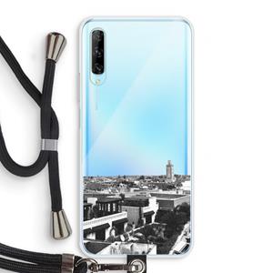 CaseCompany Marrakech Skyline : Huawei P Smart Pro Transparant Hoesje met koord