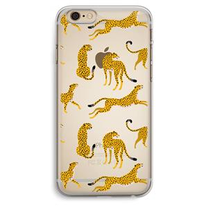 CaseCompany Luipaard: iPhone 6 Plus / 6S Plus Transparant Hoesje