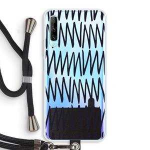 CaseCompany Marrakech Zigzag: Huawei P Smart Pro Transparant Hoesje met koord