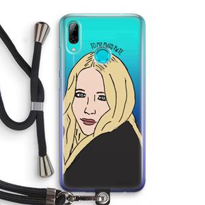 CaseCompany Mary Kate: Huawei P Smart (2019) Transparant Hoesje met koord