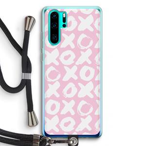 CaseCompany XOXO: Huawei P30 Pro Transparant Hoesje met koord