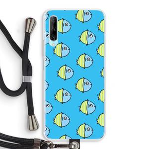 CaseCompany Visjes: Huawei P Smart Pro Transparant Hoesje met koord