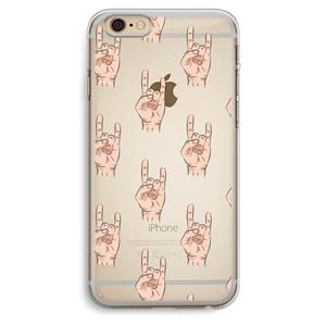 CaseCompany Rock: iPhone 6 Plus / 6S Plus Transparant Hoesje