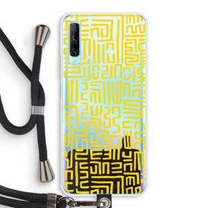 CaseCompany Majorelle Blue Print: Huawei P Smart Pro Transparant Hoesje met koord