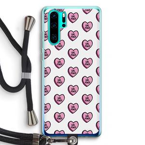 CaseCompany GIRL POWER: Huawei P30 Pro Transparant Hoesje met koord