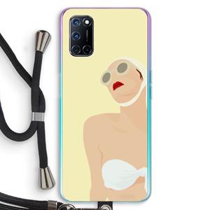 CaseCompany Summer: Oppo A92 Transparant Hoesje met koord