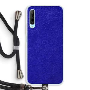 CaseCompany Majorelle Blue: Huawei P Smart Pro Transparant Hoesje met koord