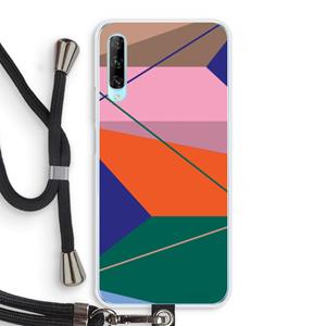 CaseCompany Gestalte 1: Huawei P Smart Pro Transparant Hoesje met koord