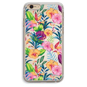 CaseCompany Tropisch 2: iPhone 6 Plus / 6S Plus Transparant Hoesje
