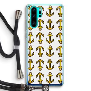 CaseCompany Musketon Anchor: Huawei P30 Pro Transparant Hoesje met koord