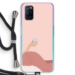CaseCompany Wine: Oppo A92 Transparant Hoesje met koord