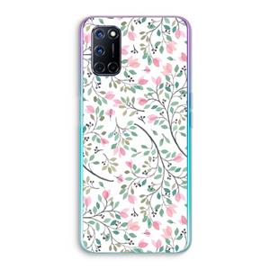 CaseCompany Sierlijke bloemen: Oppo A92 Transparant Hoesje