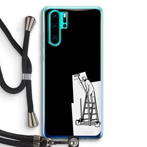 CaseCompany Musketon Painter: Huawei P30 Pro Transparant Hoesje met koord