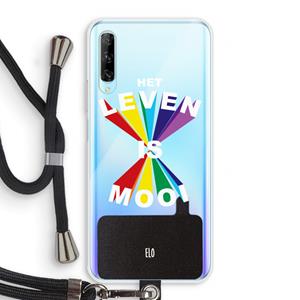 CaseCompany Het Leven Is Mooi: Huawei P Smart Pro Transparant Hoesje met koord
