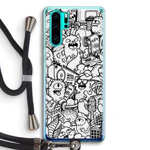 CaseCompany Vexx City #2: Huawei P30 Pro Transparant Hoesje met koord