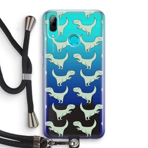 CaseCompany Dinos: Huawei P Smart (2019) Transparant Hoesje met koord