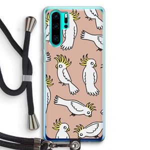 CaseCompany Papegaai: Huawei P30 Pro Transparant Hoesje met koord