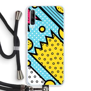 CaseCompany Pop Art #1: Huawei P Smart Pro Transparant Hoesje met koord