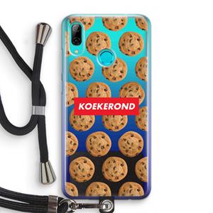 CaseCompany Koekerond: Huawei P Smart (2019) Transparant Hoesje met koord