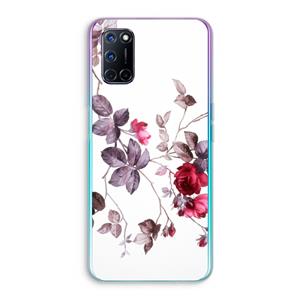 CaseCompany Mooie bloemen: Oppo A92 Transparant Hoesje