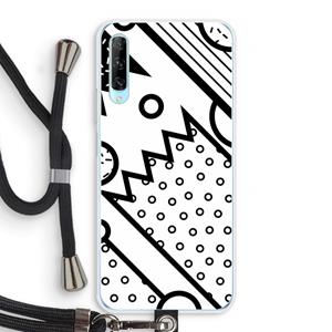 CaseCompany Pop Art #4: Huawei P Smart Pro Transparant Hoesje met koord