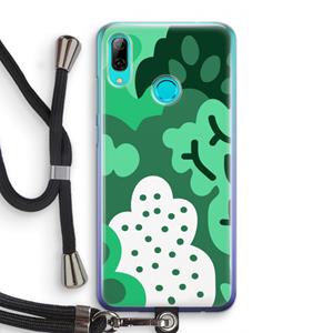 CaseCompany Bushes: Huawei P Smart (2019) Transparant Hoesje met koord