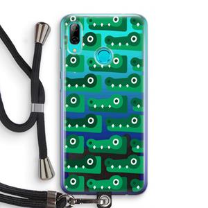 CaseCompany Crocs: Huawei P Smart (2019) Transparant Hoesje met koord