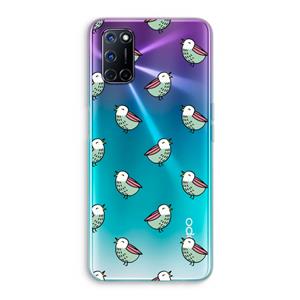 CaseCompany Vogeltjes: Oppo A92 Transparant Hoesje