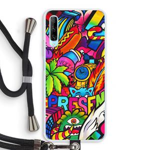 CaseCompany Represent: Huawei P Smart Pro Transparant Hoesje met koord