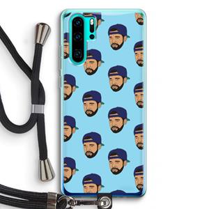 CaseCompany Drake Away: Huawei P30 Pro Transparant Hoesje met koord