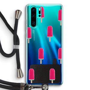 CaseCompany Waterijsje: Huawei P30 Pro Transparant Hoesje met koord