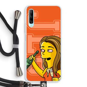 CaseCompany Jamie Lee Simpson: Huawei P Smart Pro Transparant Hoesje met koord