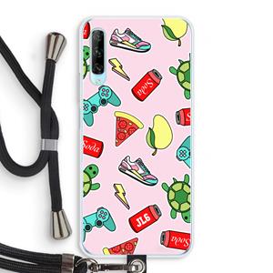 CaseCompany Things Jamie Loves: Huawei P Smart Pro Transparant Hoesje met koord