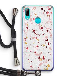 CaseCompany Terrazzo N°9: Huawei P Smart (2019) Transparant Hoesje met koord