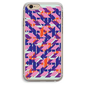 CaseCompany Skew Blush 3: iPhone 6 Plus / 6S Plus Transparant Hoesje