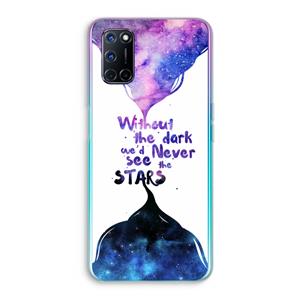 CaseCompany Stars quote: Oppo A92 Transparant Hoesje