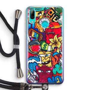 CaseCompany No Rules: Huawei P Smart (2019) Transparant Hoesje met koord