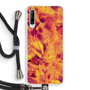 CaseCompany Eternal Fire: Huawei P Smart Pro Transparant Hoesje met koord