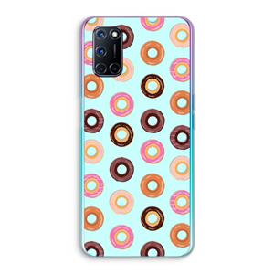 CaseCompany Donuts: Oppo A92 Transparant Hoesje