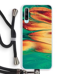 CaseCompany Green Inferno: Huawei P Smart Pro Transparant Hoesje met koord