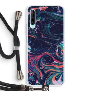 CaseCompany Light Years Beyond: Huawei P Smart Pro Transparant Hoesje met koord