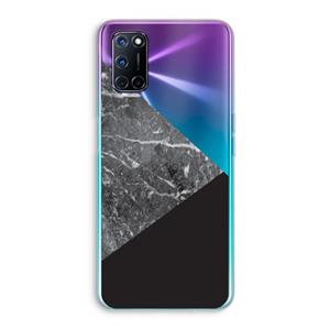 CaseCompany Combinatie marmer: Oppo A92 Transparant Hoesje