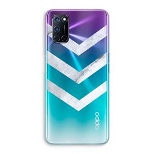 CaseCompany Marmeren pijlen: Oppo A92 Transparant Hoesje