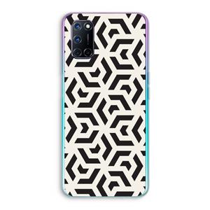 CaseCompany Crazy pattern: Oppo A92 Transparant Hoesje