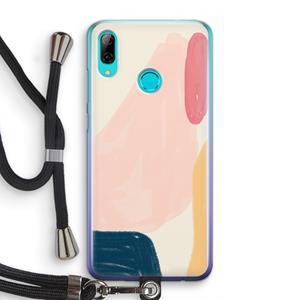CaseCompany Saturday Flow: Huawei P Smart (2019) Transparant Hoesje met koord