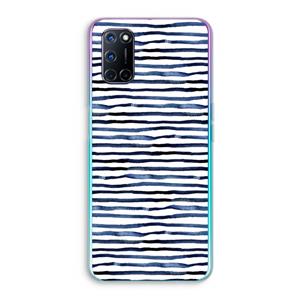 CaseCompany Verrassende lijnen: Oppo A92 Transparant Hoesje